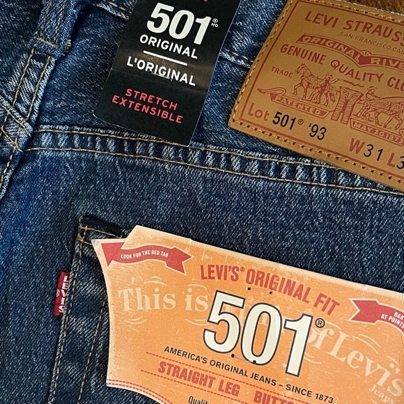 Levi’s Premium 501 ‘93 Straight Dark Stone Wash - Picture 3 of 15